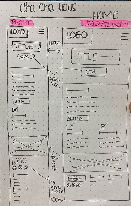 ChaCha Wireframe